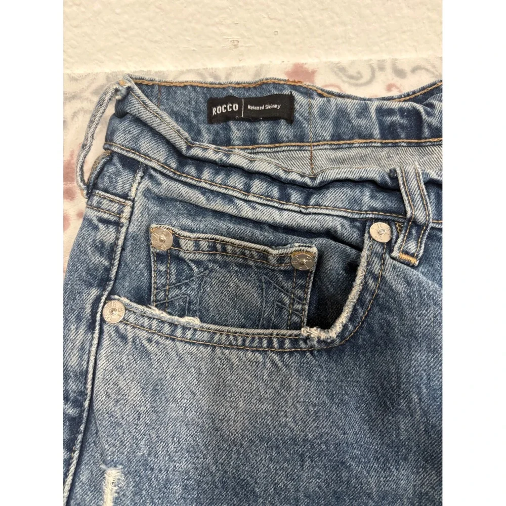 True Religion Rocco Relaxed Skinny Jeans Mens 31 Medium Wash Blue Denim 100 Cott